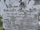 
Wilhelmine L. Marie BRANDT,
born 25 Nov 1851,
died 21 Sept 1915;
Pimpama Island cemetery, Gold Coast
