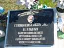 
Elliot Raymond BLENEY,
27-4-04 - 3-10-04 aged 5 months;
Pimpama Island cemetery, Gold Coast
