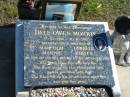 
Dale Owen MORRIS,
17-02-1984 - 18-10-2005,
son & brother of Malcolm, Lorelle, Marnie & Kirsty;
Pimpama Island cemetery, Gold Coast
