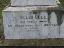William Thomas,
husband of Ellen BULL,
died 13 Aug 1923 aged 64 years;
Ellen BULL,
died 3 March 1935 aged 66 years;
Pimpama Uniting cemetery, Gold Coast