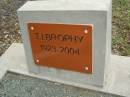 T.J. BROPHY,
1923 - 2004;
Pimpama Uniting cemetery, Gold Coast