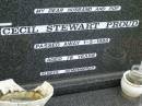 Cecil Stewart PROUD,
husband pop,
died 1-5-1988 aged 78 years;
Pimpama Uniting cemetery, Gold Coast