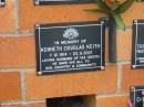 Kenneth Douglas KEITH,
7-12-1914 - 23-9-2001,
husband of Isa (decd);
Pimpama Uniting cemetery, Gold Coast