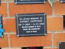 Sydney HARRISON,
26-1-1924 - 8-9-1998,
husband of Edith,
father grandfather;
Pimpama Uniting cemetery, Gold Coast