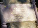 Eric GOODIN,
6-11-1900 - 21-4-1989;
Edith Mary GOODIN,
27-12-1900 - 24-5-1989;
missed by Douglas, Leonard, Donald,
Jean, Joan, Fauna & families;
60th wedding anniversay Dec 1982;
Pine Mountain St Peters Anglican cemetery, Ipswich