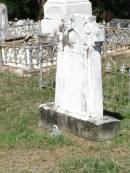 Mary R. ODONNELL,
born D?ndee?n 15 May 1926
died 17 Nov 1878?;
Pine Mountain Catholic (St Michaels) cemetery, Ipswich