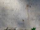 Matthew MURTACH, of County Clare Ireland,
died 6 Sept 1880 aged 50 years;
Honorah, wife,
died 16 Sept 1896 aged 65 years;
Pine Mountain Catholic (St Michaels) cemetery, Ipswich