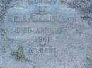 Henry (Banjo) OWEN,
died 17 April 1961;
Polson Cemetery, Hervey Bay