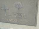 H.W. WONDUNNA,
died 18 Jan 1996 aged 61 years,
husband of Pauline,
father of 4 children;
Polson Cemetery, Hervey Bay