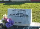 Vivian May EMMERTON,
wife,
died 14 Feb 1949 aged 39 years;
Polson Cemetery, Hervey Bay