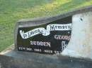 George BUDDEN,
died 22 Nov 1963 aged 93 years;
Polson Cemetery, Hervey Bay