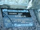 James Eric BANHAM,
brother,
died 12 Oct 1964 aged 58 years;
Polson Cemetery, Hervey Bay