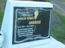 Spencer George AMBROSE,
15-6-1937 - 20-2-2002,
husband of Beverly,
father of Lee-Ann, Robert, Toni,
father-in-law of Joanne,
grandfather;
Polson Cemetery, Hervey Bay
