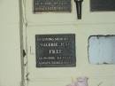 Valerie Jean FREE,
died 14-9-1996 aged 44 years;
Polson Cemetery, Hervey Bay