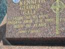 Kenneth George GALE,
born 30-10-1929,
died 3-9-1996 aged 66 years;
Joy Gwendolyne GALE,
born 18-6-1930,
died 10-1-1995 aged 64 years;
Polson Cemetery, Hervey Bay