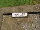 Jane Lee MCLIVER,
died 30-8-1958;
Polson Cemetery, Hervey Bay