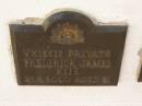 Frederick James KITE,
died 26-3-2000 aged 81 years;
Polson Cemetery, Hervey Bay