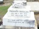 Frederick NATALIER, father,
born 3 Oct 1858 died 19 Feb 1924;
Ropeley Immanuel Lutheran cemetery, Gatton Shire