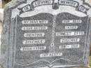 Bertha ZISCHKE, wife mother,
1885 - 1945;
Ernest Otto ZISCHKE, father,
1881 - 1968;
Ropeley Immanuel Lutheran cemetery, Gatton Shire