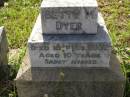 Betty M. DYER,
died 16 Feb 1932 aged 10 years;
Edward Victor Herbert DYER,
husband father,
died 19 Aug 1972 aged 82 years;
Mabel Lee DYER,
mother,
died 24 Jan 1975 aged 79 years;
Bald Hills (Sandgate) cemetery, Brisbane