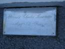Bertha LYNCH,
wife mother,
died 29 Dec 1947 aged 66 years;
Ann Elizabeth LAWRENCE,
daughter wife mother,
died 11-4-1979 aged 73 years;
Ronald Charles LAWRENCE,
aged 73 years;
Bald Hills (Sandgate) cemetery, Brisbane