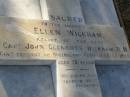 Ellen WICKHAM,
relict of the late Capt John Clements WICKHAM,
resident of Queensland 1853 - 1859,
aged 75 years;
Bald Hills (Sandgate) cemetery, Brisbane