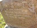 William ANDERSON,
husband,
died 26 Jan 1934 aged 61 years;
Bald Hills (Sandgate) cemetery, Brisbane