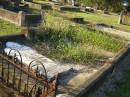 Ellen DOUGHERTY,
mother,
died 16 Aug 1889 aged 57 years;
Kenneth Neil MIKLEJOHN,
grandson,
died 23 Nov 1901 aged 13 years;
William Henry,
son,
died Nanango 6 July 1901;
Richard,
son,
died 9 Dec 1925;
Robert John,
son,
died 15 Sept 1933 aged 69 years;
Harold Richard,
grandson,
died 8 March 1930 aged 33 years;
James A. YOUNG,
died 12 Nov 1938 aged 81 years;
Bald Hills (Sandgate) cemetery, Brisbane