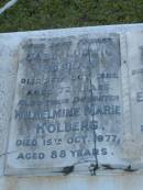 Carl Ludwig ROGHAN,
died 25 Oct 1920 aged 72 years;
Lena,
wife,
died 24 May 1936 aged 81 years;
Wilhelmine Marie KOLBERG,
daughter,
died 15 Oct 1977 aged 88 years;
Lena,
wife,
died 24 May 1936 aged 81 years;
Ernest Edward KOLBERG,
died 8 May 1981 aged 98 years 11 months;
Eugene Charles KOLBERG,
died 11 Nov 1994 aged 76 years;
Bald Hills (Sandgate) cemetery, Brisbane