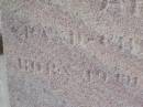 Julia PEPPLER,
wife mother,
born Hagenow Germany 5 May 1857,
died 27 Aug 1927;
Eric Amadeus Frederick,
husband of Fanny Julia TIDD,
father of Norma,
born Kogarah NSW 16 March 1892,
accidentally killed 15 April 1927;
Arthur CORTEN,
??? of Paul & Julia PEPPLER,
born 19 Sept 1914,
died 18 Feb 1918;
Bald Hills (Sandgate) cemetery, Brisbane