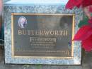 Francis Edward BUTTERWORTH,
14-5-1926 - 24-2-2003,
husband of Fay,
father of Lynette, Bernadette, Pauline, Catherine
& Richard;
Bald Hills (Sandgate) cemetery, Brisbane