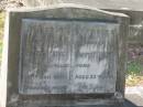 Sheila Joyce (Betty) TURNER,
daughter,
died 18 Jan 1961 aged 33 years;
Bald Hills (Sandgate) cemetery, Brisbane