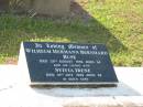 Wilhelm Hermann Bernhard BUSE,
died 29 Aug 1959 aged 54 years;
Sylvia Irene,
wife,
died 31 July 1996 aged 86 years;
Bald Hills (Sandgate) cemetery, Brisbane