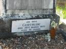 George BUCHANAN,
husband father,
died 4 Dec 1940 aged 54 years;
Gertrude,
wife,
died 26 March 1977 aged 81 years;
Bald Hills (Sandgate) cemetery, Brisbane
