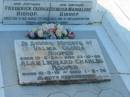 Clive Samuel BISHOP,
son,
born 3 June 1935,
died 20 May 1937 aged 1 year 1 12 months;
Frederick George BISHOP,
father,
died 25-2-63 aged 73 years;
Rebecca Magdalene BISHOP,
died 26-3-56 aged 52 years;
Valma Gloria HOOPER,
born 18-6-24,
died 23-10-65;
Alan Leonard Charles HOOPER,
born 10-3-19,
died 1-2-78;
Bald Hills (Sandgate) cemetery, Brisbane