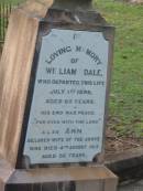 William UDALE,
died 1 July 1896 aged 65 years;
Ann,
wife,
died 4 Aug 1915 aged 82 years;
Bald Hills (Sandgate) cemetery, Brisbane