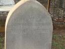 Irene WILLIAMS,
born 17 Aug 1896?,
died 19 Aug? 1896;
Bald Hills (Sandgate) cemetery, Brisbane
