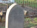 Irene WILLIAMS,
born 17 Aug 1896?,
died 19 Aug? 1896;
Bald Hills (Sandgate) cemetery, Brisbane