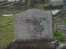 William John HAWKINS,
died 24 Aug 1947 aged 72 years;
Florence Jane,
wife,
died 28 Nov 1961 aged 83 years;
Bald Hills (Sandgate) cemetery, Brisbane