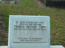 Francis (Frank) Anthony TRIMS,
husband father son brother,
died 10 Aug 1947 aged 35 years;
Bald Hills (Sandgate) cemetery, Brisbane