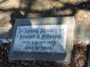 Robert C McKenzie Died 2 Oct 1959 aged 18 years
Anglican Cemetery, Sherwood.