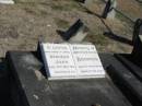 Deborah Joan Bremner died 21 May 1964 aged 2 yrs 5 mths
Anglican Cemetery, Sherwood.