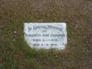 Elizabeth Ann Johnson
Born 11-1-1888
Died 9-8-1974
Sherwood (Anglican) Cemetery, Brisbane