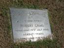 Robert Craig
19 Jul 1982 aged 81
Sherwood (Anglican) Cemetery, Brisbane
