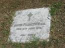 Sister Frances
10 Jun 1973
Sherwood (Anglican) Cemetery, Brisbane