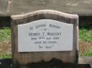 Henry T Mahony
31 May 1928 aged 82
Sherwood (Anglican) Cemetery, Brisbane