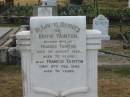 Edith TAINTON
wife of
Francis TAINTON
3 Aug 1938 aged 72
Francis TAINTON
27 Feb 1942 aged 76
Sherwood (Anglican) Cemetery, Brisbane