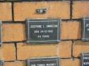 Josephine L JIMMIESON
24-12-1962
aged 69 yrs
Sherwood (Anglican) Cemetery, Brisbane