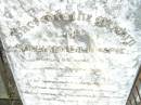 William GILLESPIE,
died 29 Oct 1915 aged 66 years;
Swan Creek Anglican cemetery, Warwick Shire