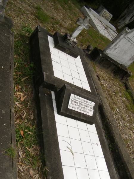 Richard Edward DOLAN,  | son brother,  | died 8-8-1965 aged 3 1/2 years;  | John Patrick DOLAN,  | aged 11 weeks;  | Tallebudgera Catholic cemetery, City of Gold Coast  | 